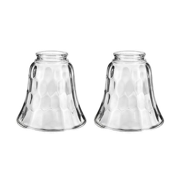 Aspen Other - Aspen Pair Of 2 Glass Clear Lamp Shades